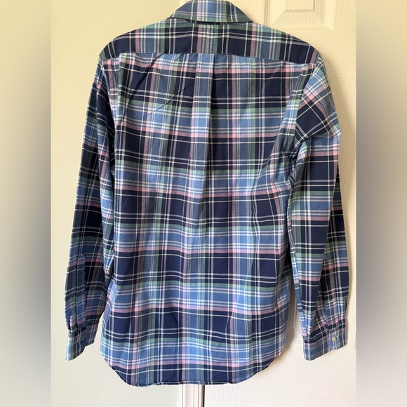 Ralph Lauren Polo Men’s Medium Button Down Shirt Blue Pink Spring Easter - Picture 4 of 4